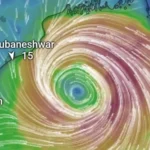 Cyclone ‘Dana’ Positioned 150km Southeast of Paradip, Moving at 10 kmph; Heavy Rainfall Expected