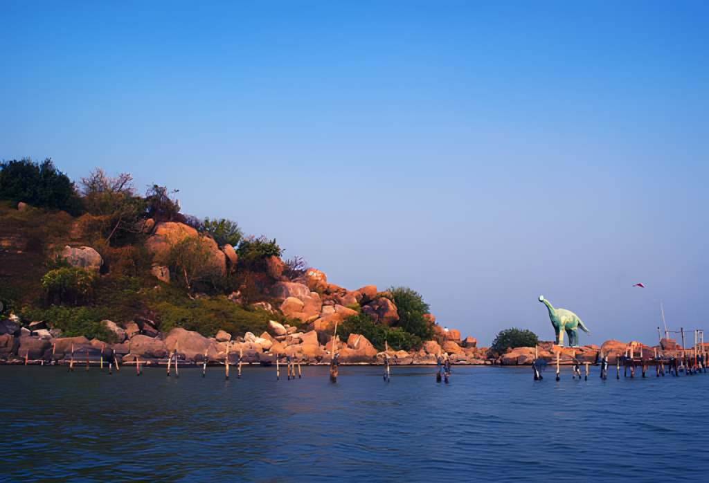 Chilika Lake Odisha with sunset view