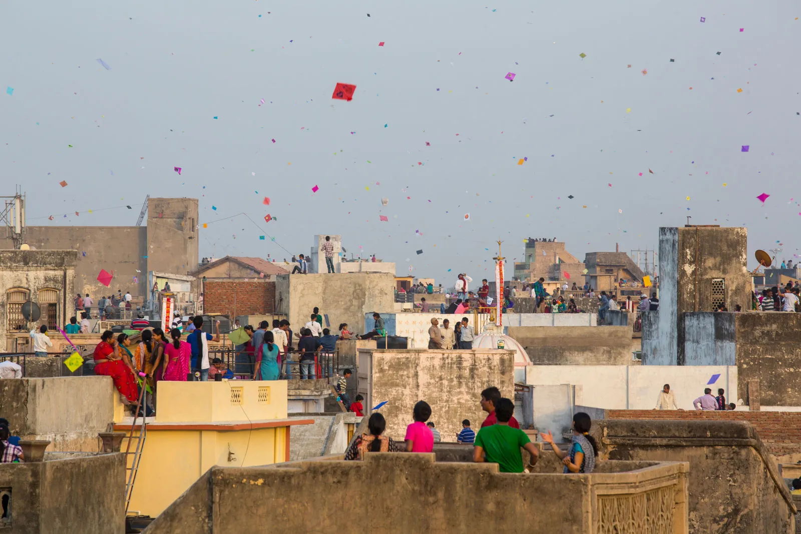 Kite flying during Makar Sankranti in Odisha
