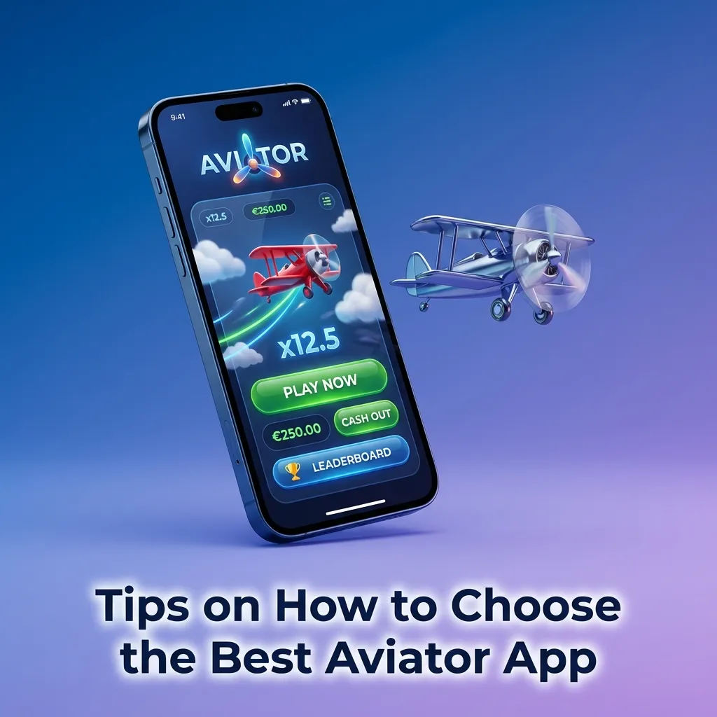 Checklist graphic showing criteria for selecting the best Aviator casino app, including license, payments, and bonuses